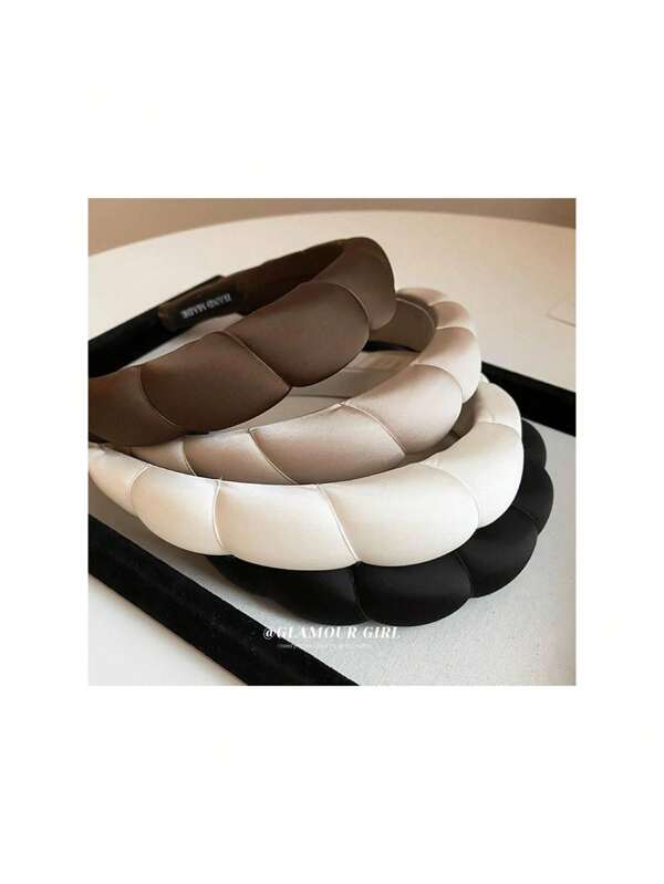 Satin Cloud Hairband Premium Hair Accessories Niche Design High Crown Pressure Fashionable Brightening,Hairband,Hair Hoop Headbands