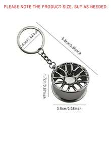 1pc Black Car Rearview Mirror Hanging Decoration Accessories - Black - View 3