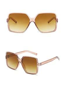 1 chiếc kính râm đơn giản dành cho nữ, trang trí thời trang giản dị thích hợp cho hàng ngày, kỳ nghỉ, du lịch, bãi biển, phụ kiện mùa hè Phụ kiện bãi biển cho nữ Kính râm kính râm - Nhiều màu - Xem 4