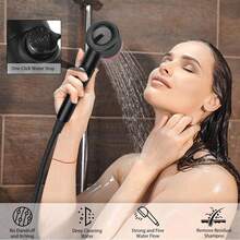 High Pressure Shower Head With Handheld,Shower Head With Filter With Pause Switch Water Saving Filter Showerhead, Showerhead Set With Hose, Bracket Bathroom Bathroom Accessories Bathroom Tools - Multicolor - View 5