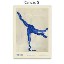 1 幅抽象线条女孩裸体柠檬花瓶几何墙壁艺术印刷帆布画北欧海报墙画适用于客厅装饰无框架 - 彩色 - 查看 51