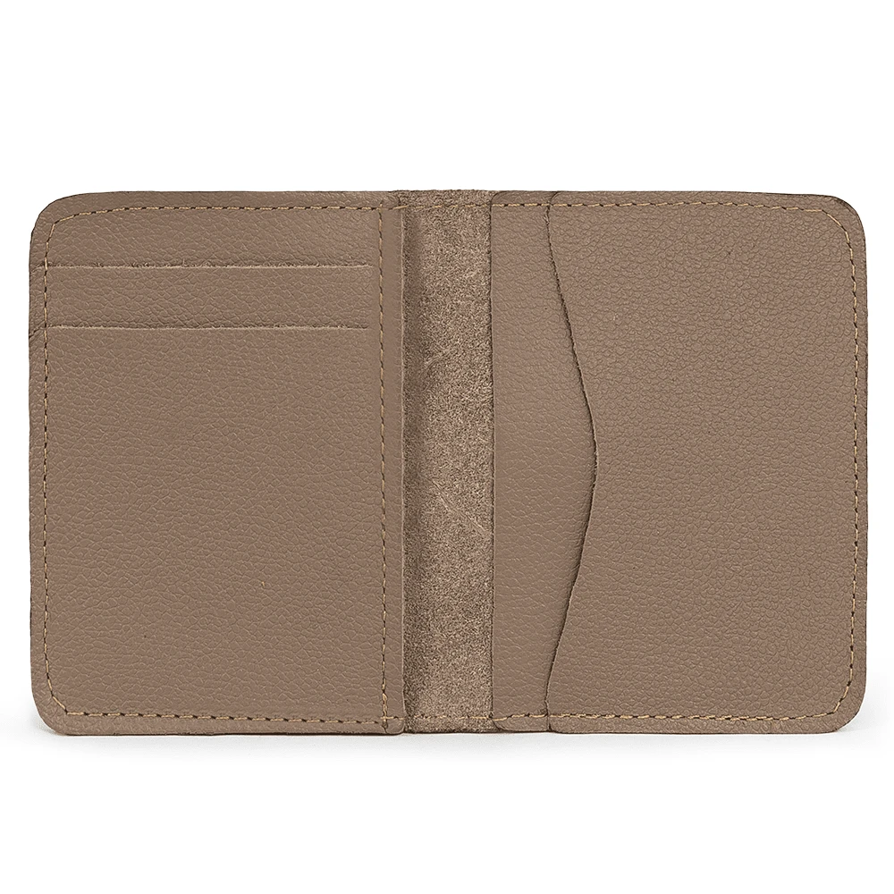 Men's Compact Wallet Leather Man Various Colors - Màu be - Xem 1