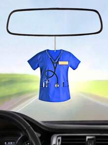 1 Pieza Accesorio De Llavero Colgante De Árbol De Navidad Para Coche En Diseño De Uniforme De Enfermera Acrílica