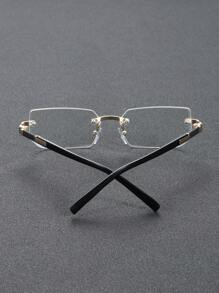 一副男士优雅便携精致韩版透明眼镜，适合办公室阅读、户外旅行、驾驶、露营等场合，也可作为装饰眼镜配件。 - 墨黑色 - 查看 4