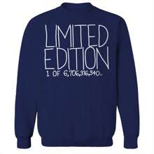 Haywood & Main Limited Edition 1  Unisex Graphic Cotton Pullover Sweatshirt