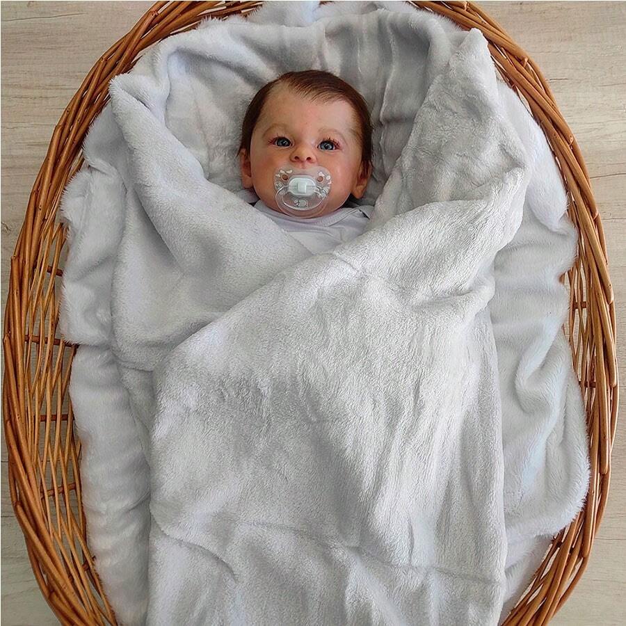 Kinder Microfiber Blanket For Baby Grey/Green/Straw Measures 90cm Width X 110cm Length - 灰色 - 查看 1