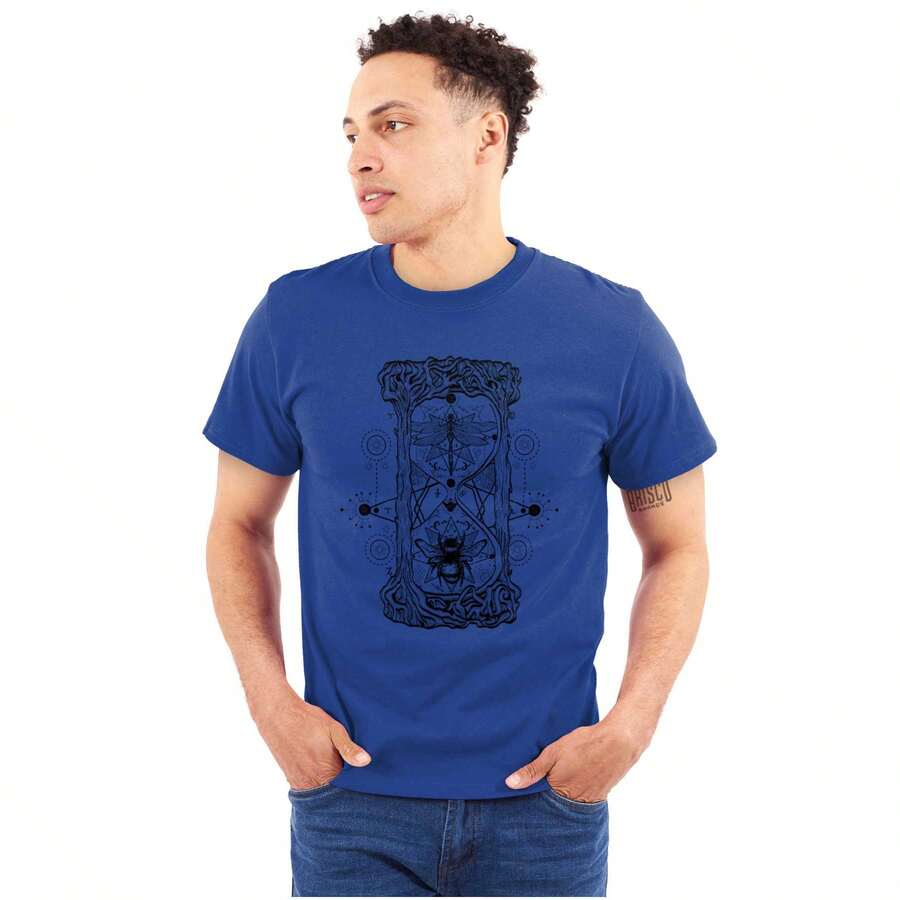 Celestial Hourglass Symbolic Bee Graphic T Shirt Men Or Women