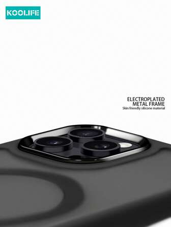 1pc Koolife Skin-Friendly Electroplated Matte Magnetic Protective Case, Anti-Slip Anti-Drop, Skin-Friendly Matte, Ultra-Thin Hard Shell, PC+TPU, Compatible With IPhone 17 ProMax/17/17 Pro/17 Air/16/16 Pro/16 Plus/16 ProMax/11/11 Pro/11 ProMax/12/12 Pro/12 ProMax/13/13 Pro/13 ProMax/14/14 Plus/14 Pro/14 ProMax/15/15 Pro/15 Plus/15 ProMax, S25 Ultra/24 Plus/23/22