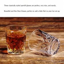 1.75oz/50ml Liquor Glass Shot Glass, Small Capacity Vodka Glass, Dishwasher Friendly, High Quality Glass, Shatter Resistant, Crystal Clear Glass Chinese Style Drinkware, Mini Shot Glass Suitable For Whiskey, Tequila, Vodka, Great For Party, Bar, Club - White - View 4