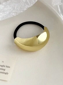 3 件 2024 夏季海洋系列发带，男士长发，海滩风格和钛钢头饰礼物，贝壳形发夹，适合半扎发型，优雅的金色金属几何发带，适合女士和女士派对，时尚金属光泽发夹，女士派对和节日佩戴，适合各种场合/派对。适合女性，金色头饰