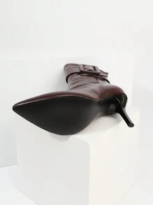 Botas casuales y elegantes con tacón alto y punta puntiaguda para mujeres
