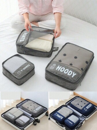 1/3pcs Expandable Travel Packing Cubes Set, Luggage Compartment Clothes Classification Organizer Bags Travel Essentials For Travel Backpack Travel Bag Luggage Suitcase Travel Gear Back To School Moving Bags Organizer