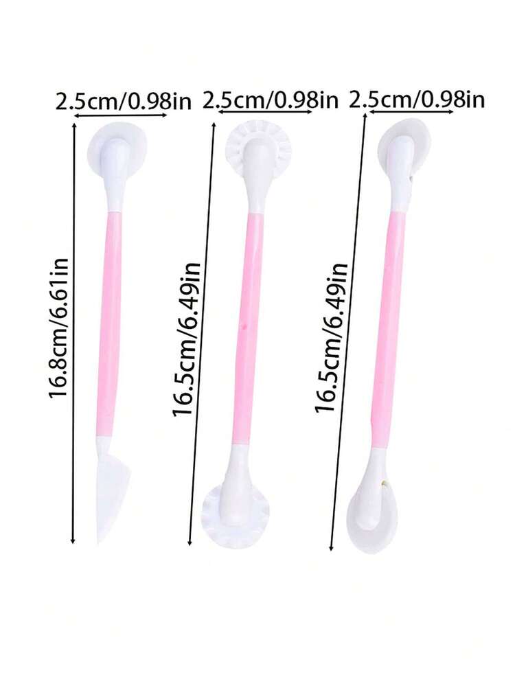 3pcs Random Cake Double Head Carving Knife