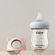 Newborn Baby Glass Feeding Bottle 80ml/160ml/240ml