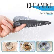 1pc/3pcs Silicone Hair Filter And Drain Plug For Bathtub And Shower - Prevents Clogs And Odors - Multicolor - View 4