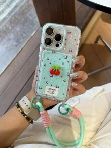 挂绳手机壳/Cherry 钱包手机壳/适用于 iPhone15promax/15/15pro/14promax/14/13promax/12promax/11/XS/XR/XS MAX/iPhone17promax/17/17pro - 彩色 - 查看 3