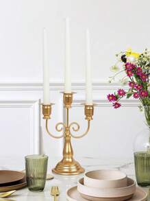 1 PIEZA/Set Portavelas/Candelabros/Vela, Decoración de vela para el hogar Decoración personalizada creativa, Decoración de habitación/Decoración del hogar/Decoración de mesa, Adecuado para decoración de patio exterior, Decoración de escritorio de oficina, Cena a la luz de las velas, Ambiente de habitación, Adecuado para boda, reunión familiar, fiesta, confesión, decoración de mesa, Día de Acción de Gracias/Navidad/Halloween