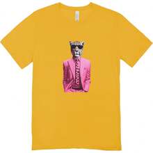 MEN'S UNISEX T-SHIRT 100% COTTON PINK LEOPARD CASUAL STYLE - 黃色 - 查看 1