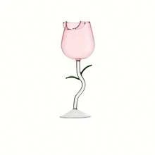 1 Glass, 150 Ml /5 Oz Unique And Elegant Rose-Shaped Glass, Tall Glass, Hotel, House Party Glass, Drink Glass, Cocktail Glass - Multicolor - View 16