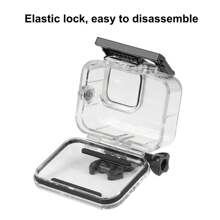 Puluz PULUZ For GoPro HERO12 Black /11 Black /10 Black /9 Black 60m Waterproof Housing Protective Case With Buckle Basic Mount & Screw