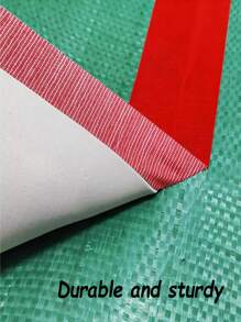 1 Rollo de cinta de tela adhesiva de colores de alta viscosidad de un solo lado, cinta de marcado de advertencia industrial, cinta de gafas para alfombra roja - alta adherencia, sin bordes rizados, fácil de rasgar, multiusos para alfombras, embalaje, etc. - rojo - Ver 9