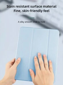 DANYCASE Protective Case With Pencil Slot, Compatible With IPad A16 2025, Air 11"/13", M2/M3, Pro 11"/13", M4 2024, Air 5/4 10.9", Air 3 10.5", 9th/8th/7th Gen 10.2", 5th/6th Gen 9.7", Mini 6 - Baby Blue - View 6