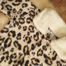 Children's Coat For Women's Girl's Furry Long Sleeve Winter - 紫羅蘭色 - 查看 3