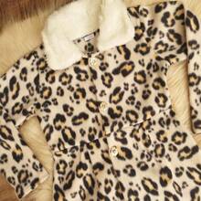 Children's Coat For Women's Girl's Furry Long Sleeve Winter - 紫羅蘭色 - 查看 2