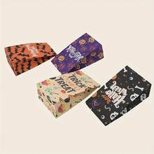 24pcs-Halloween-Themed Goodie Bags With Stickers - Greaseproof Paper Gift Bags For Party Benefits, Food Storage Halloween Halloween Decor Halloween Decorations Halloween Home Halloween Party Halloween Bag Halloween Party - Multicolor - View 5