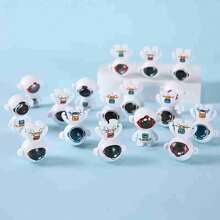 10个/30个迷你宇航员秋千模型，桌面减压摆件，完美节日礼物 - 彩色 - 查看 3