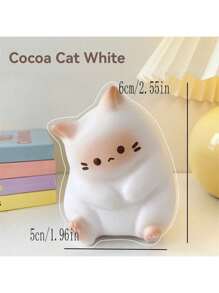 1pc Cartoon Cat Squeeze Toy Stress Relief Desktop Decoration, Novelty Gift, Desk Accessory - Multicolor - View 11