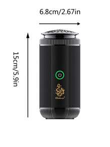 bukhoon رمضان زينة رمضان جهاز عود الكتروني محمول عالي الجودة من المعدن الأصلي بوخون ، آلة عطرية كهربائية