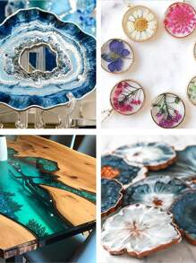 Silicone Resin Measuring Cups Tool Kit- 250 & 100 Ml Measure Cups, Silicone Popsicle Stir Sticks, Pipettes, Finger Cots For Epoxy Resin Mixing, Molds, Jewelry Making, Waxing, Easy Clean - Resin Tools Kit - View 6