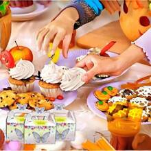 20 Chiếc Bướm Dễ Thương Hộp Đựng Kẹo Bánh Bánh Quy Đóng Gói Hộp Sinh Nhật Tắm Quà Tặng Đóng Gói Đồ Dùng - Hồng - Xem 8