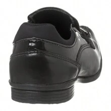 Comfortable Men's Boy's Children's Dress Shoes For Graduation, Christening, Parties And Events - Includes Belt - màu đen - Xem 4