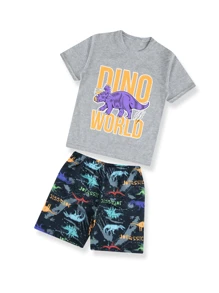 Kit 3 Tactel Summer Children's Set 1 To 8 Boy's Warmth Clothing - 藍色 - 查看 3