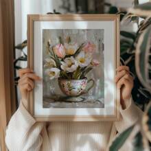 1 bức tranh hoa mùa xuân hoa tulip có thể in nghệ thuật treo tường học thuật nhẹ nhàng trang trí thẩm mỹ nghệ thuật hoa mùa xuân vải canvas trang trí tường cho phòng khách, phòng ngủ, áp phích hiện đại cho phòng, đồ trang trí phòng, trang trí nhà cửa, trang trí phòng thẩm mỹ, trang trí phương Tây - Nhiều màu - Xem 6