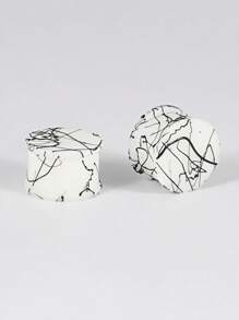 PAIR Silicone Ear Gauge Flexible Soft Double Flared Saddle Ear Plugs Cool Lines Ear Stretchers Tunnels Expanders Body Jewelry - As Shown - View 48