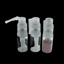 Powder Spray Bottle Travel Spray Bottle Container Plastic Nail Glitter Kitchen Pepper Portable Refillable Spray Bottle