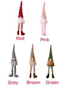 1 Pièce, Décorations De Noël, Décorations De Poupée Naine Sans Visage En Peluche Tricotée, Ornements De Vitrine De Fête De Noël À La Maison, Décoration De Centre Commercial