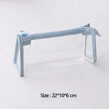 1 Piece 1/2/4/6 Layers Transparent Large Capacity Pencil Case Bag Pen Pouch PVC Waterproof Organizer Storage Cosmetic Bag For Students Go To School Supplies Stationery, Back To School, School Supplies, Pencil Pouch, School Bag