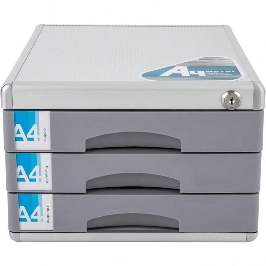 CNCEST Desktop Drawer Organizer, Aluminum Alloy File Organizer