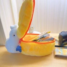 1 件中号鹈鹕包 可爱鹈鹕铅笔盒、趣味毛绒拉链笔袋、文具收纳袋、笔记本电脑包、可爱钱包、卡通铅笔袋手拿包、可爱化妆包、相机保护包、单肩包 - Middle Pelican Bag - 查看 6