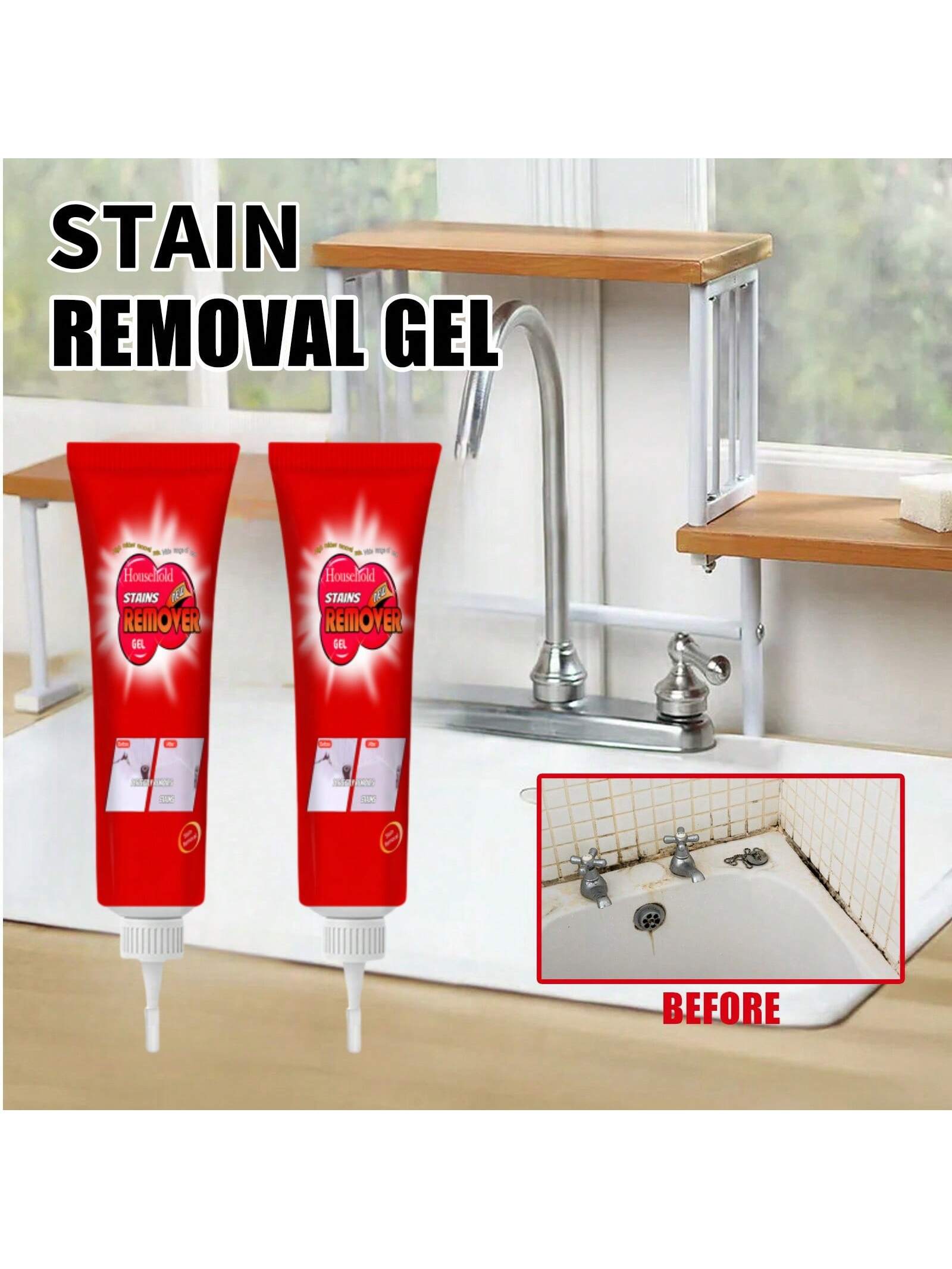 Gel antimoisissure, nettoyant moisissure pour carrelage mural et sol de salle de bain