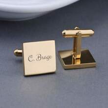 Personalized Cufflinks, Handwritten Cufflinks, Fiancé Gift, Wedding Gift, Husband Gift, Custom Cufflinks, Father's Day Gift - Multicolor - View 7