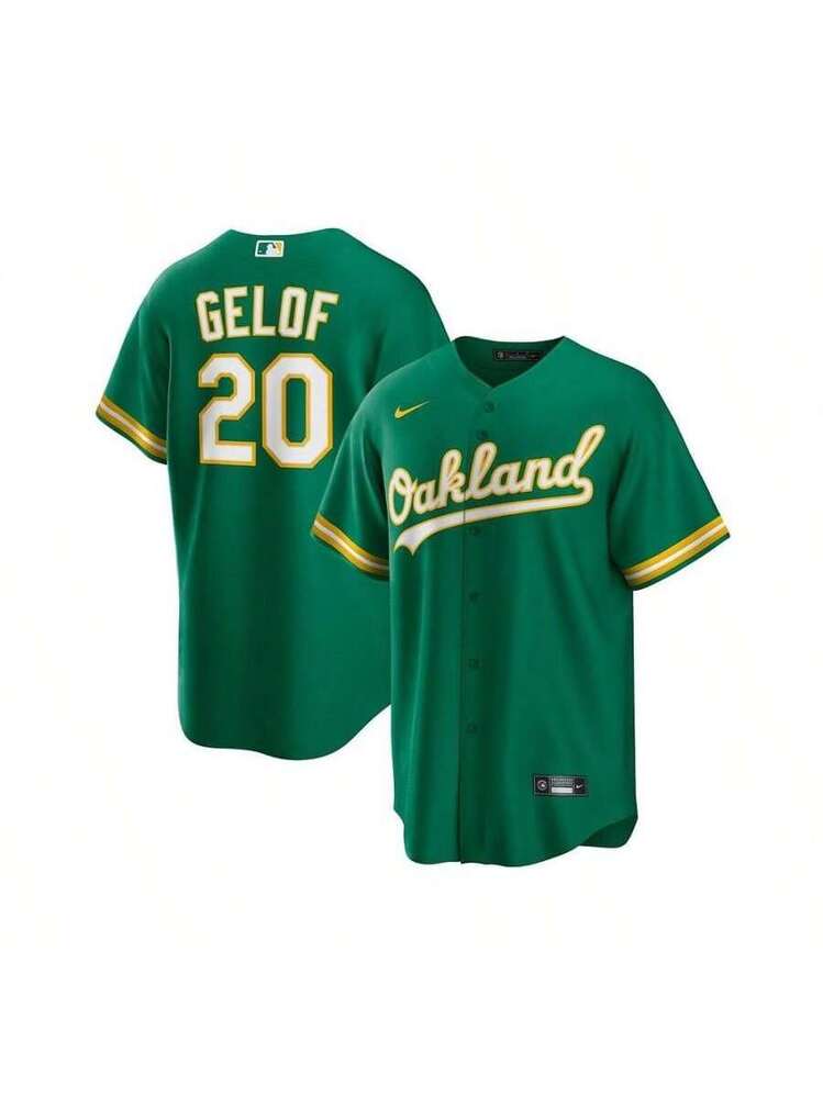 Nike Men's Zack Gelof Kelly Green Oakland Athletics Alternate