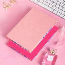 Sổ tay có khung cầu vồng đáng yêu A5 - 100 trang dành cho sinh viên và văn phòng sáng tạo - Bền bỉ, di động và đa năng - Đỏ hồng, BBue, Xanh lục hoặc Đen cũng như Tím - A5 - Xem 6