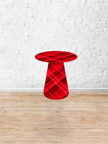 Decorative Sublimated Cone Table Cover For Party And Birthday Plaid Theme - Cone Table 87 - View 2