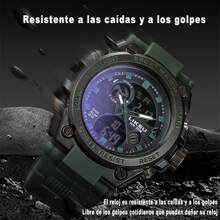 Reloj De Pulsera Táctico Militar Impermeable Para Hombre - Negro - Ver 3