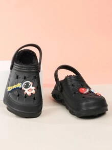 Sapatos de caverna quentes de outono e inverno para crianças, meninos e meninas